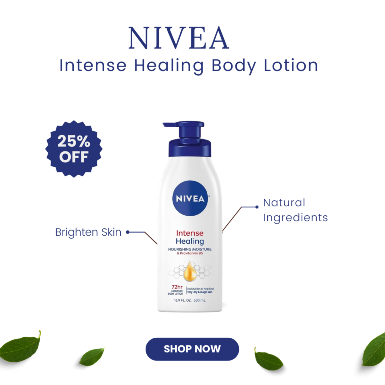 Best Moisturizer for Dry Skin: NIVEA Intense Healing Body Lotion